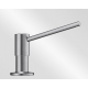 Dispensador de jabón BLANCO TORRE ACERO INOX CEPILLADO. 521541. Cromo.